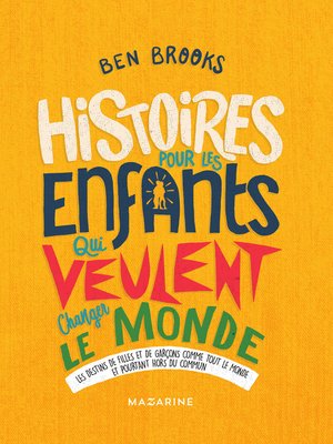 cover image of Histoires pour les enfants qui veulent changer le Monde-Volume3